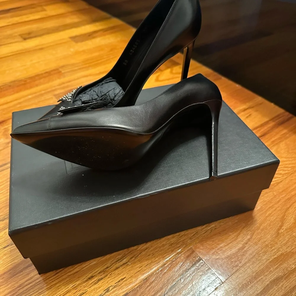 Saint Lauren Heels  Black Size 39 US 8 - Picture 4 of 4